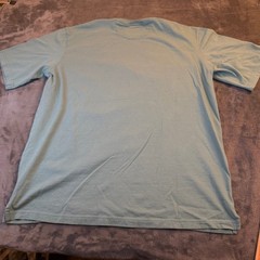 Duluth Trading Co Longtail T Shirt Mens Large Blue Graphic Relaxed Fit Cotton