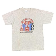 Vintage New York Cup (2000) “Holiday Tournament” Ice Hockey Sports T-Shirt Large