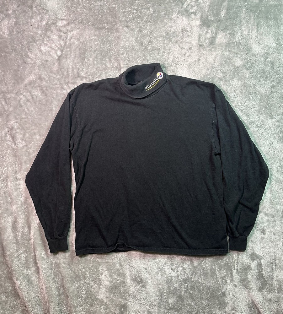 Vintage Pro Players Steelers T Shirt Mens Large Turtle Neck Football