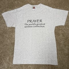 Vintage Jesus T Shirt “The World’s Greatest Wireless Connection” Size Medium