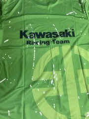 Men XL Motorcycle Quick Drying T-Shirt With Kawasaki Ninja Logo Green