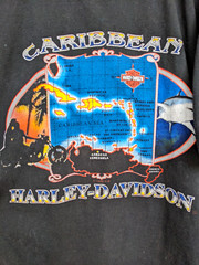 Vintage Harley St. Maarten N.A. Black Carribean Islands Shirt – M