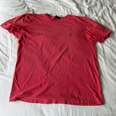 90’s Polo Ralph Lauren XL Pink Short Sleeve Cotton Pony Logo T-Shirt Crewneck