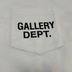 Gallery Dept Augi Sleeveless Tee White Mens Small Pocket Logo NWT