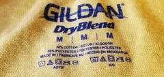 5 Count Yellow Gildan Dryblend T-Shirts. Med 50% Cotton/ Polyester Several Avail