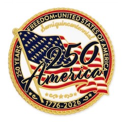 America 250 Years Lapel Pin – Patriotic USA 250th Anniversary Enamel Pin, 177…