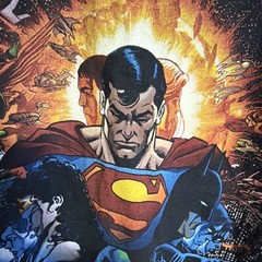 VINTAGE SUPERMAN DELTA PRO WEIGHT XL ETHAN VAN SCIVER ART T-SHIRT