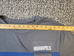 Indianapolis Colts NFL Team Apparel Large T-shirt Blue/Gray Front Pocket NWT