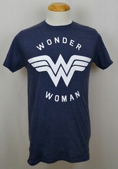 Wonder Woman T-Shirt & Shorts DC Comics Superhero Graphic Tee Blue & Gray NWT
