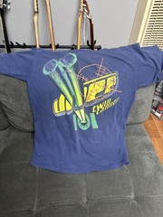 Vintage 90s JNCO Twin Cannon T Shirt Size Medium Thrashed Distressed