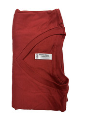 American Apparel Sustainable Collection Unisex Vneck T-Shirt 100% cotton Red M