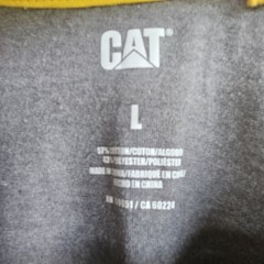 Gray Long Sleeve Workwear Men’s Tee Shirt Size Large Cotton Blend