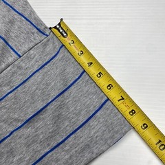 Vtg FILA Dominican Republic Beach Exploration Team Mens T-Shirt L Gray Striped