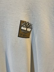 Timberland Men’s White Graphic Logo Crew Neck Short Sleeve Cotton Knit Tee XXL