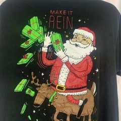 Holiday Time Men’s Short Sleeved Crew Neck Christmas T-Shirt Size XL