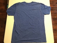The Thing Drew Struzan graphic art size LG blue tshirt Fright Rags scifi horror