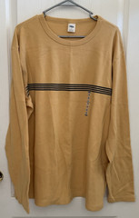 Vintage Old Navy Thermal Waffle Knit Yellow Shirt Men’s Size XL Y2K Grunge NWT