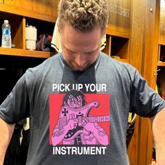Funny Pick Up Your Instrument Graphic Tee Mens Unisex Cotton Gift