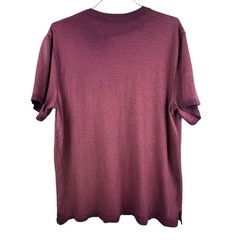 Maroon Hand Dyed Distressed Cotton Streetwear T-Shirt Cotton Citizen Size XL