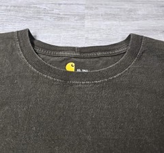 Carhartt Men Shirt X Large TALL Brown Sleeve Logo K231 Long Sleeve Pocket Shirt