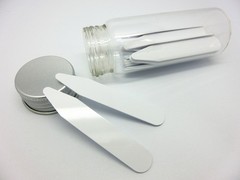 28 Pcs Plastic Collar Stays in Glass Bottle for Men’s Dress Shirts