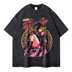 Anime Y-Yu Gi Oh T Shirts Men Retro Vintage Washed Yugi Muto Printed T-Shirt Ove
