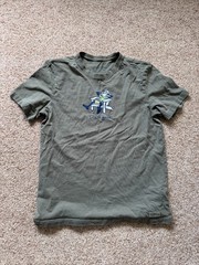 Mens Life is Good Green Graphic T Shirt Funny Humor Medium – Flaw