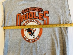 True Vintage 1970’s Baltimore Orioles MLB Baseball T Shirt Size XL Made In USA