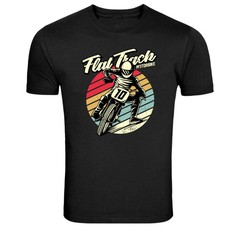 Flat Track Motorcycle Racing Retro Rider Graphic T-Shirt