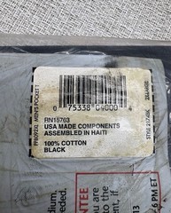 Vintage Hanes Big Men’s Pocket T-shirt Black Size 2XL (50-52) NEW