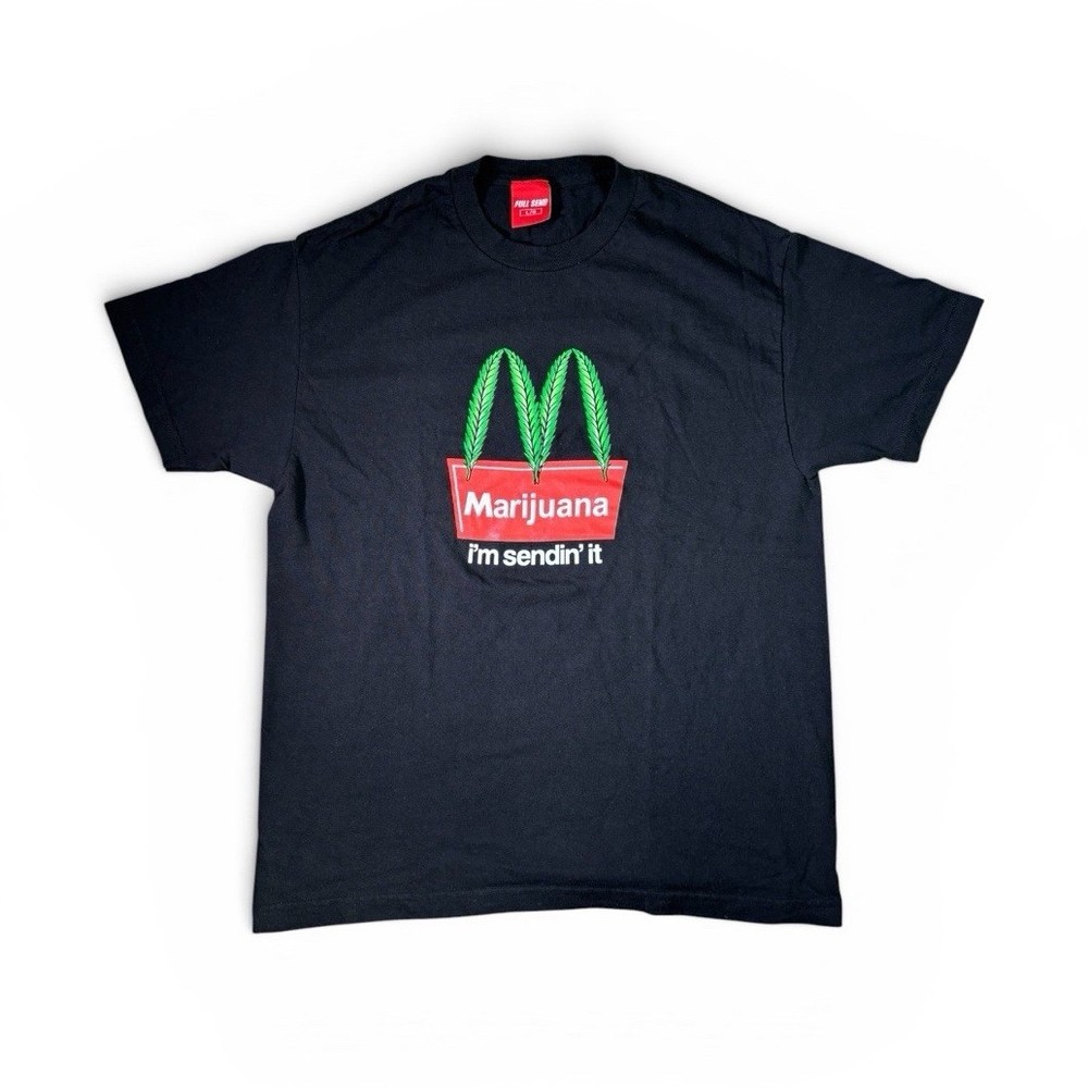 Nelk Boys Full Send Marijuana I’m Sending it T-Shirt Size L NEW NEVER WORN