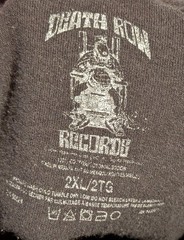 Death Row Records Men’s Black Glow In The Dark Skeleton Logo Rap Hip Hop – 2XL
