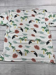 Free Planet Shirt Mens Large Toucan Palm Tree Allover Tropical Graphic Tee