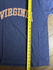 Vintage 70s 80s Virginia Collegiate T-Shirt Men’s L Navy USA Made Cotton