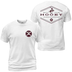 Hooey Western Action T-Shirt, Rodeo Cowboy Graphic Tee With Bronco Rider Back Pr
