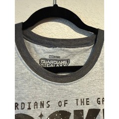 Marvel Guardians of the Galaxy Vol 3 Rocket Raccoon Gray Ringer T-Shirt Mens S
