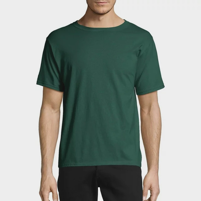 Hanes Big Men’s Authentic Short Sleeve Tee, Deep Forest, 3XL