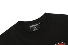 NEW Mixed Emotion Angel Rhinestone Sleeveless Black Graphic Tee