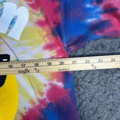 Tee Luv Mens Chillin Smiley Face Sun Tie Dye Graphic T-Shirt XL Multicolor