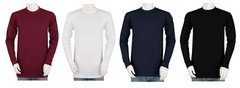 Styllion Big and Tall Mens Shirts – Crew Neck Long Sleeve – Heavy Weight – CLS