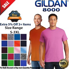 Gildan G800 Mens Short Sleeve Moisture Wicking DryBlend Crew Neck T-Shirt