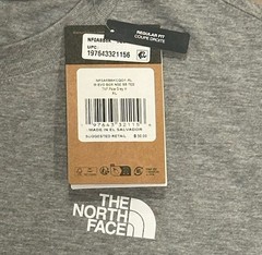 The North Face Men’s Core Box NSE Short-Sleeve T-Shirt, Pale Gray Heather, XL