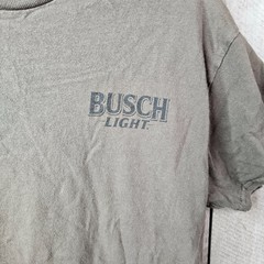 JEDCO Busch Light Ducks Hunting Graphic T-Shirt Brown Adult Medium Beer Tee