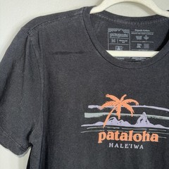 Patagonia Pataloha Short Sleeve T Shirt-Black-Organic Cotton-Medium