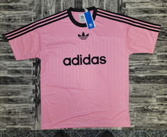 RARE! NEW MEN’S ADIDAS ORIGINALS TREFOIL POLY TEE SHIRT ~SIZE 2XL #JW37 PINK