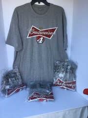 Budweiser T Shirt Grey With Logo By Next Level Apparel NWT Mens XXL