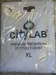 CITY LAB Premium Cotton T- Shirt 100% Cotton Short Sleeve