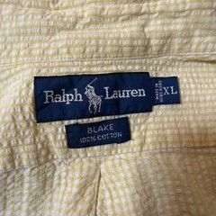 Ralph Lauren BLAKE Seersucker Gingham Check Short Sleeve Shirt Yellow for 14Y+