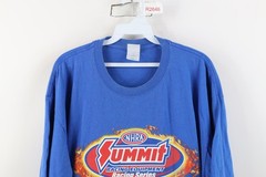 Vintage Y2K Mens XL Faded NHRA Summit Racing Equipment Fire Flames Car T-Shirt