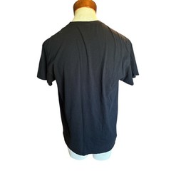 AC/DC T-Shirt Mens Black Large Back in Black Graphic Band Rock Tee Short Sleeve